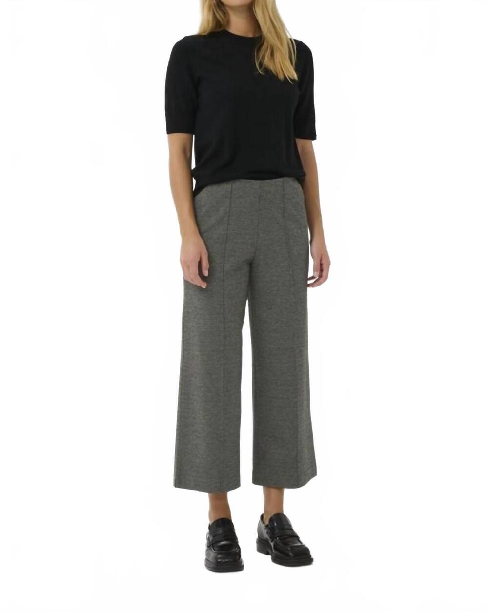 NEW PART TWO women's llisan trousers in salt & pepper